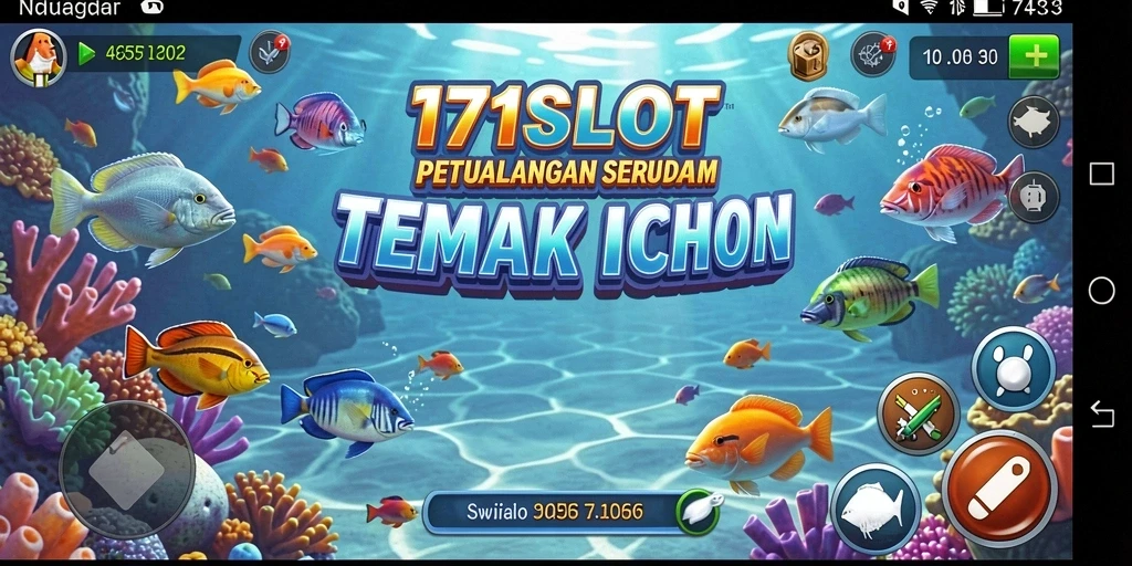 Tampilan gameplay penuh warna dalam 171SLOT dengan aksi Tembak Ikan yang seru.