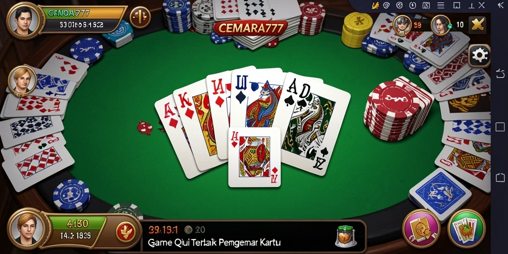 Tampilan gameplay seru QiuQiu di CEMARA777.