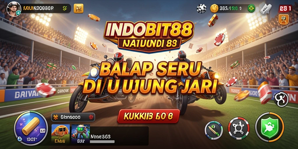 Tampilkan aksi balap seru dalam INDOBIT88.