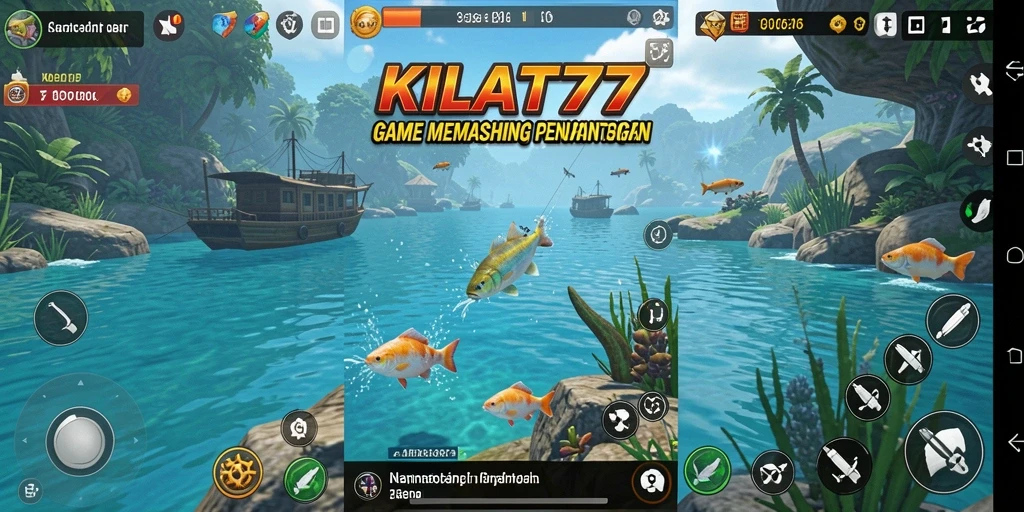 Screenshot KILAT77 menunjukkan pengalaman memancing yang mengasyikkan dan penuh warna.