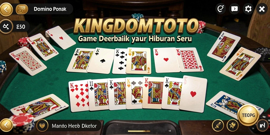 Tampilan gameplay domino yang seru dan mengasyikkan di KINGDOMTOTO.