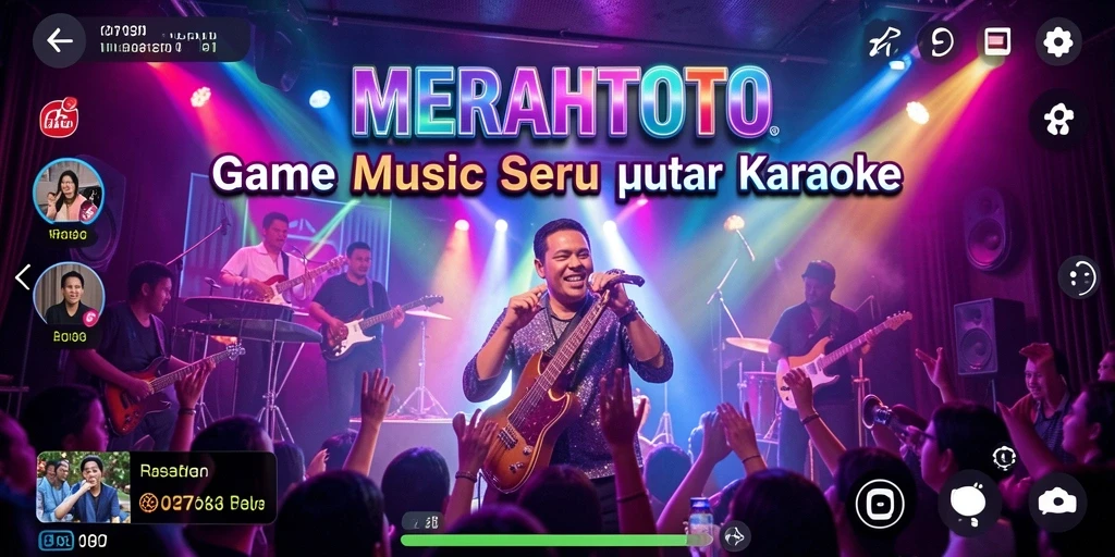 Tampilan gameplay MERAHTOTO yang seru saat karaoke bersama teman.