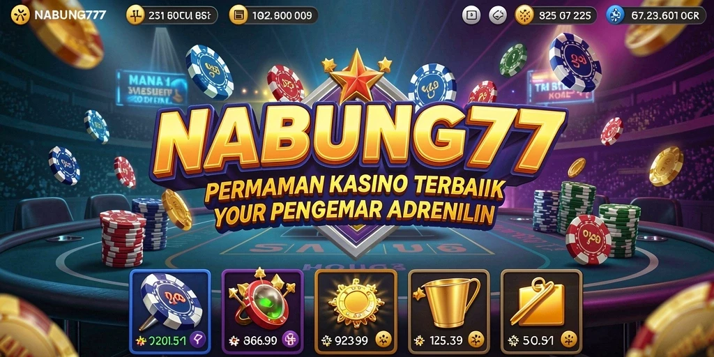 Tampilan grafis menakjubkan dan gameplay seru dalam NABUNG77.
