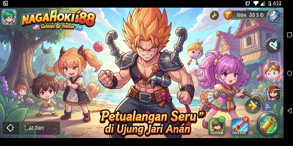 Tampilan menarik dalam gameplay NAGAHOKI88 dengan karakter Anime.