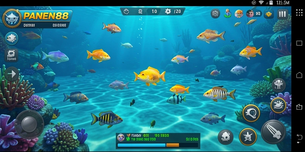Tangkapan layar menunjukkan keseruan gameplay Tembak Ikan yang mengasyikkan.