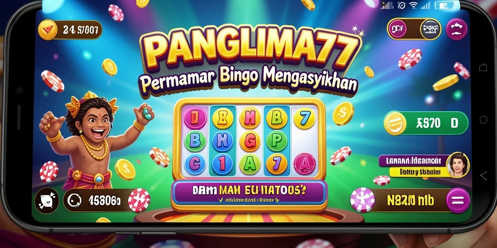 Screenshot gameplay PANGLIMA77 yang menampilkan keseruan Bingo.