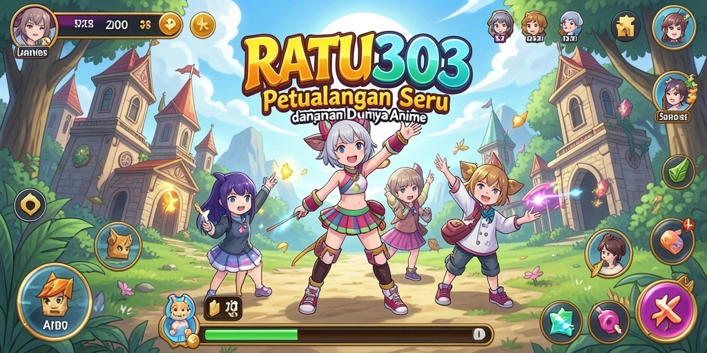 Screenshot gameplay RATU303 dengan aksi karakter anime yang menarik.