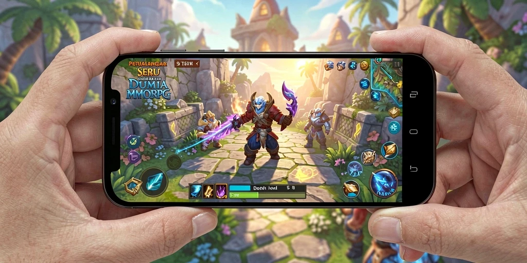 Tampilan gameplay MMORPG T6 yang menakjubkan dan penuh aksi.