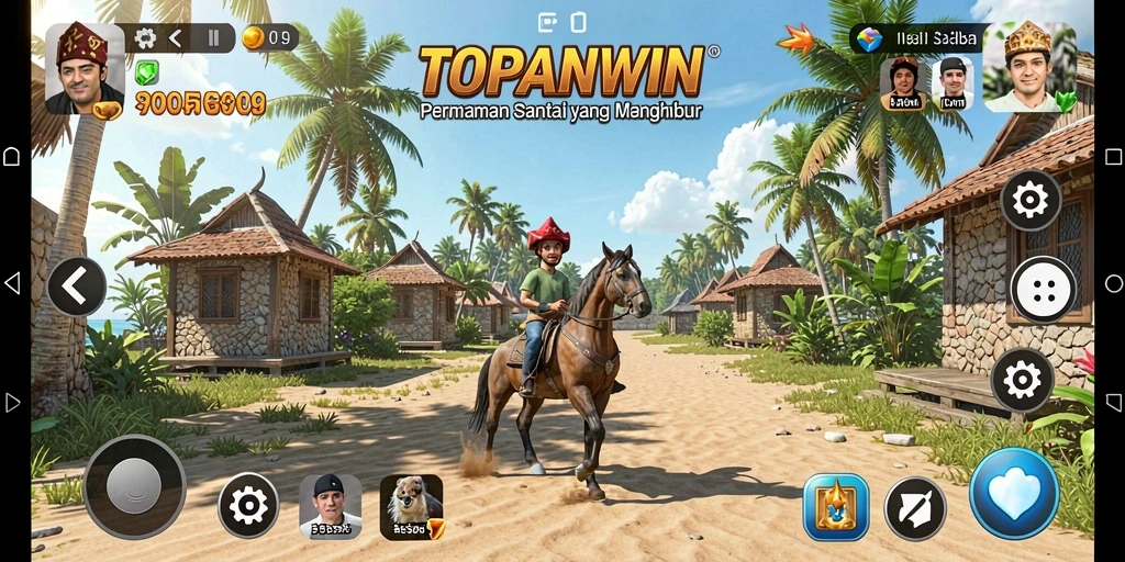 Tampilan gameplay TOPANWIN yang menghibur dan penuh warna.