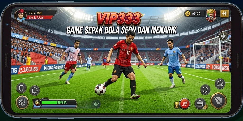 Tampilan menarik dari gameplay VIP333 yang seru di lapangan sepak bola.