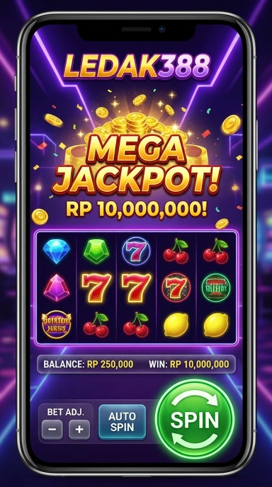 Tampilan utama aplikasi ledak388 yang sederhana dan menarik.